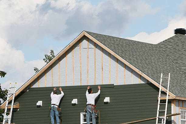 Professional Emergency Siding Repair technician working in West End, NC